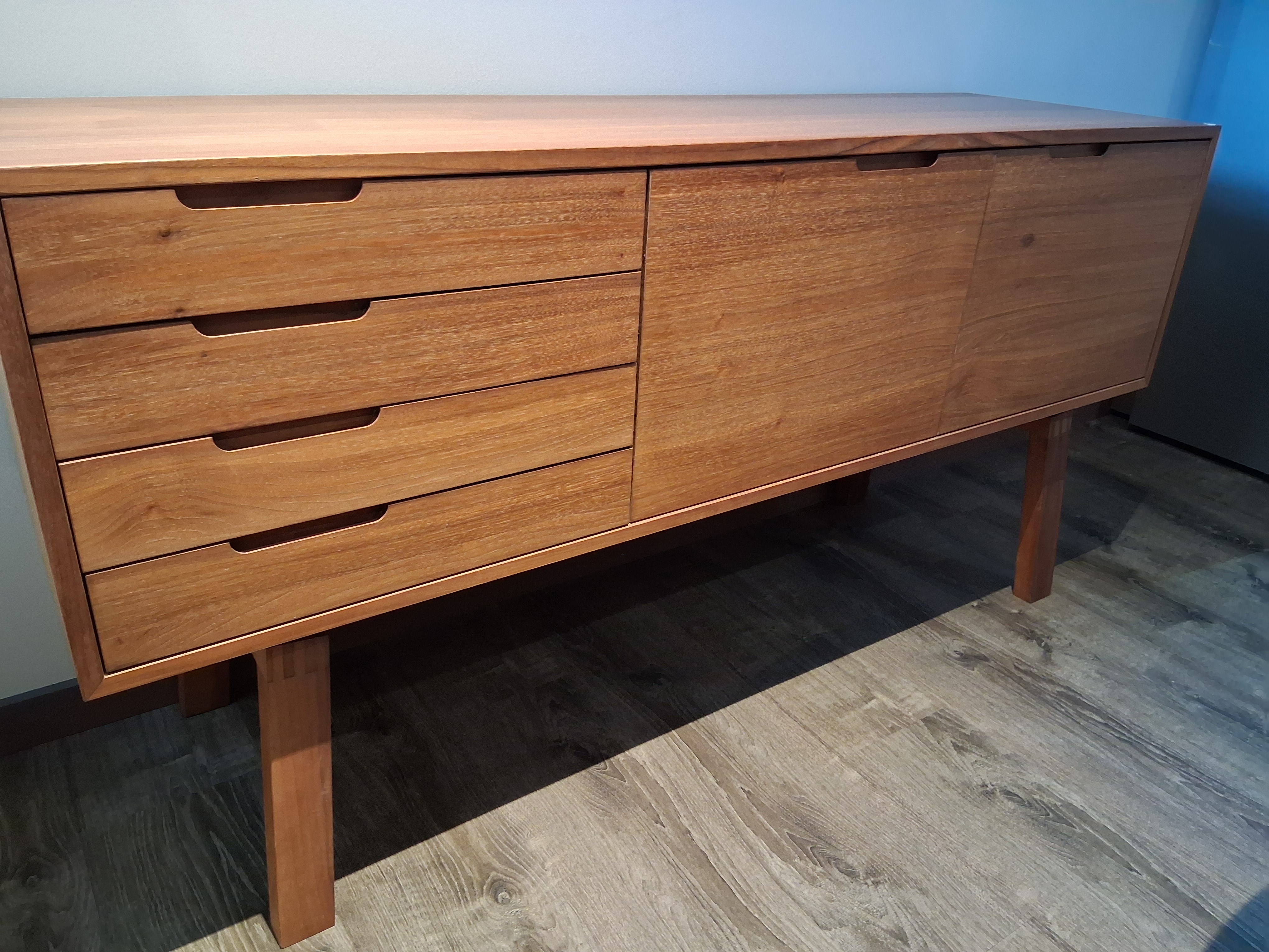 Blonde Teak Credenza